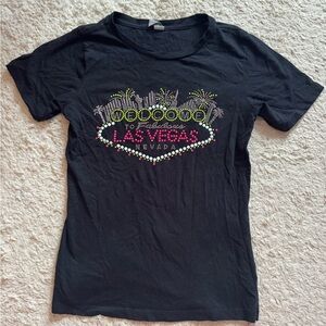 Las Vegas bedazzled tee